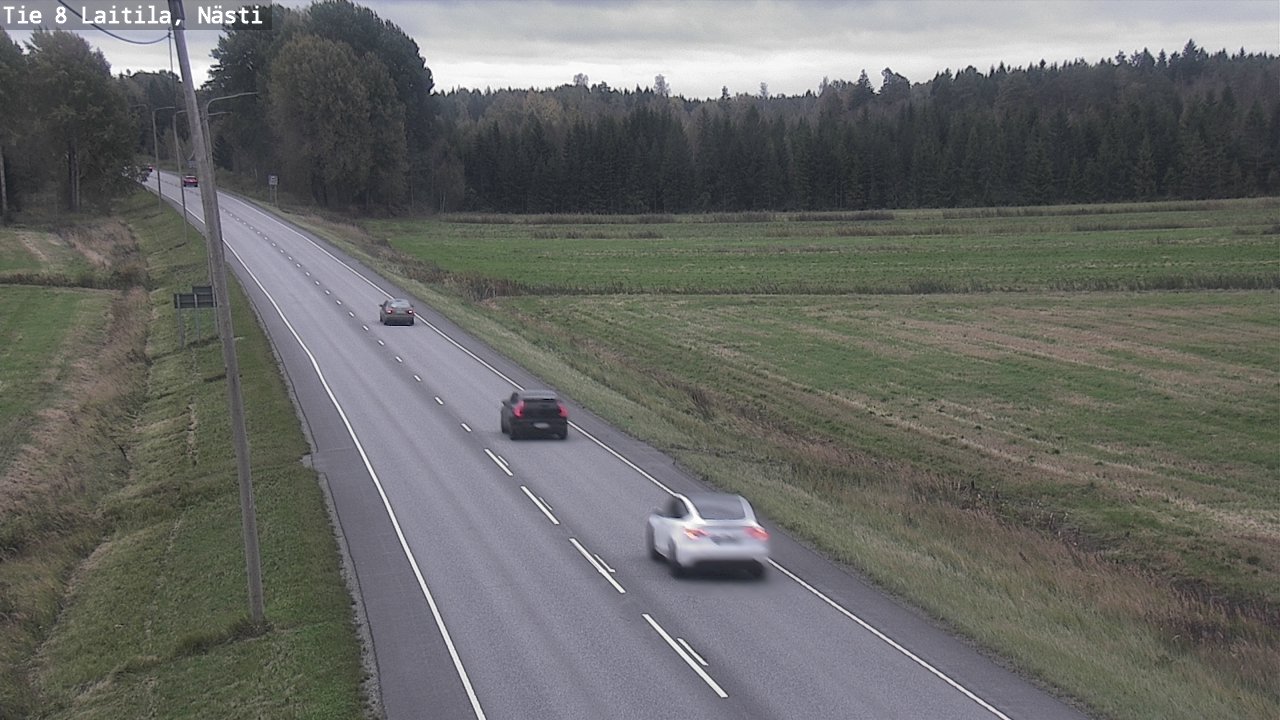Weather Camera Image Väg 8  Letala, Nästi, Laitila, Varsinais-Suomi