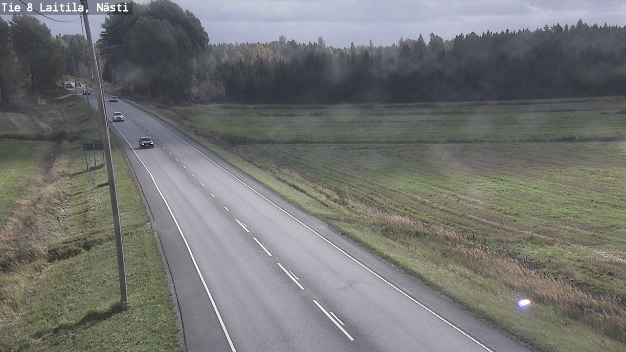 Weather Camera Image Väg 8  Letala, Nästi, Laitila, Varsinais-Suomi