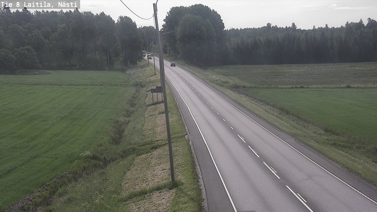 Weather Camera Image Väg 8  Letala, Nästi, Laitila, Varsinais-Suomi