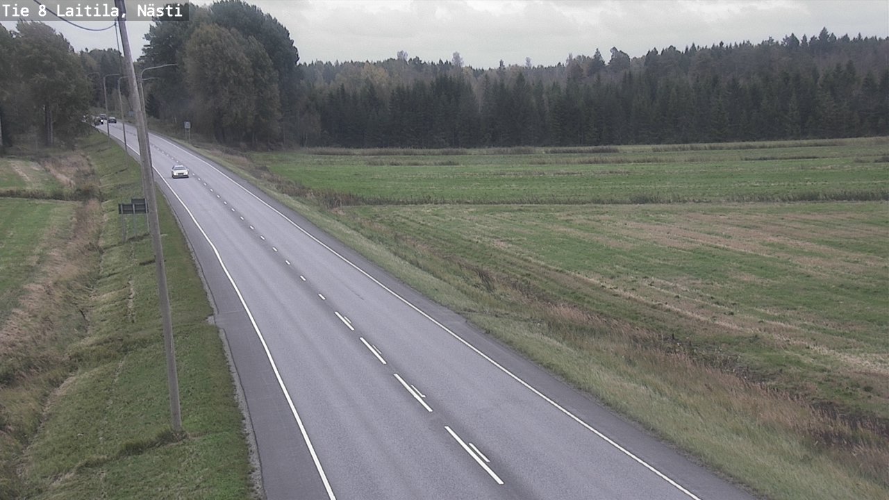 Weather Camera Image Väg 8  Letala, Nästi, Laitila, Varsinais-Suomi