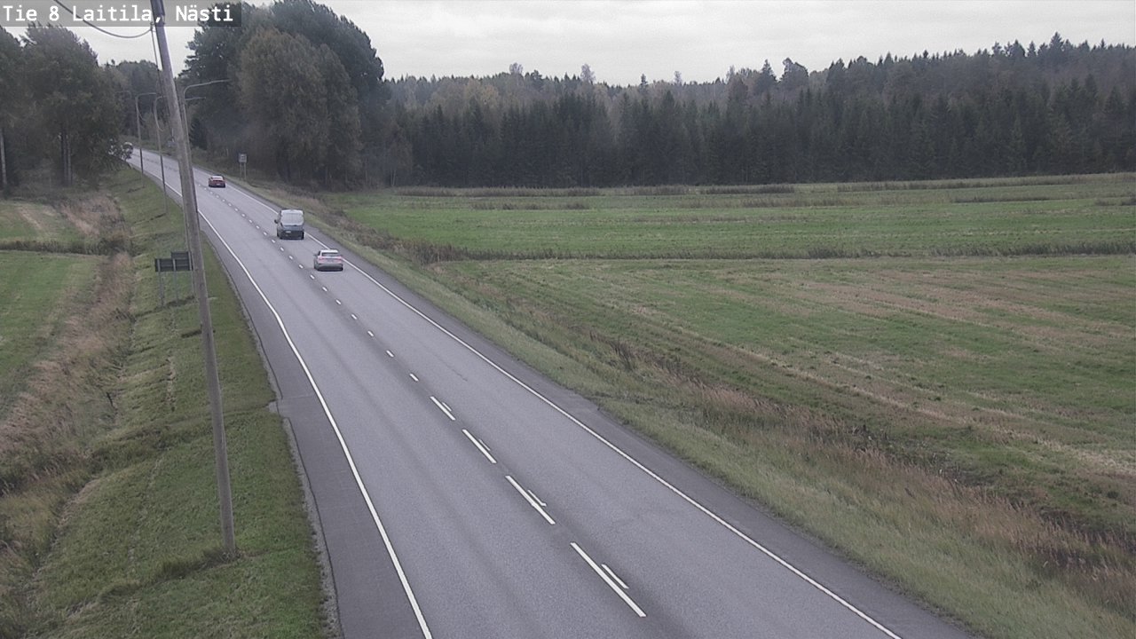 Weather Camera Image Väg 8  Letala, Nästi, Laitila, Varsinais-Suomi