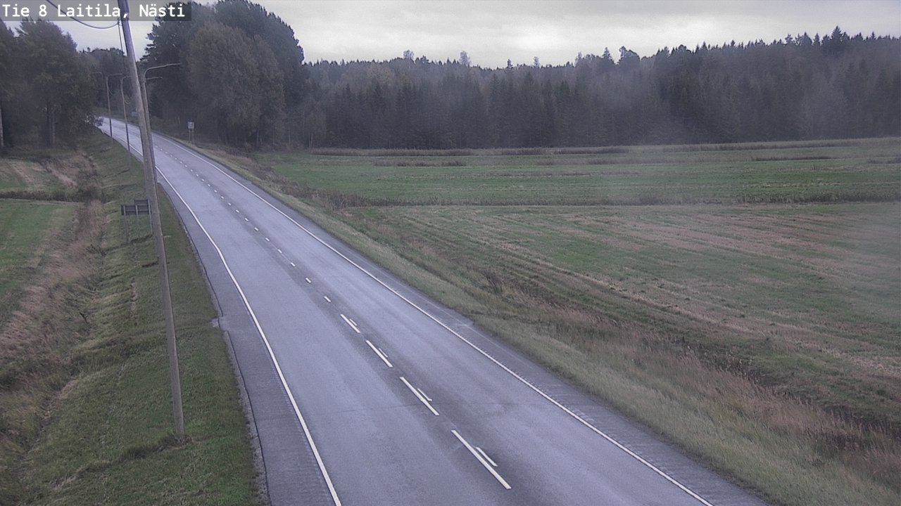 Weather Camera Image Väg 8  Letala, Nästi, Laitila, Varsinais-Suomi