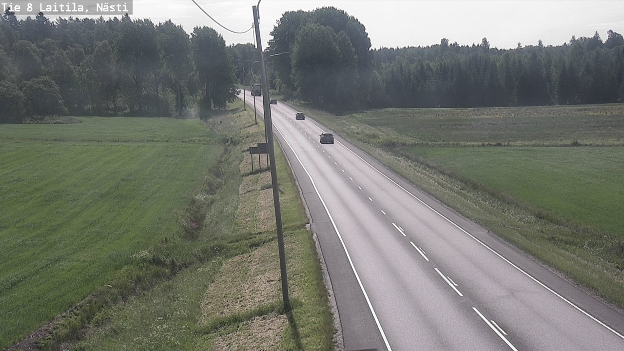 Weather Camera Image Väg 8  Letala, Nästi, Laitila, Varsinais-Suomi