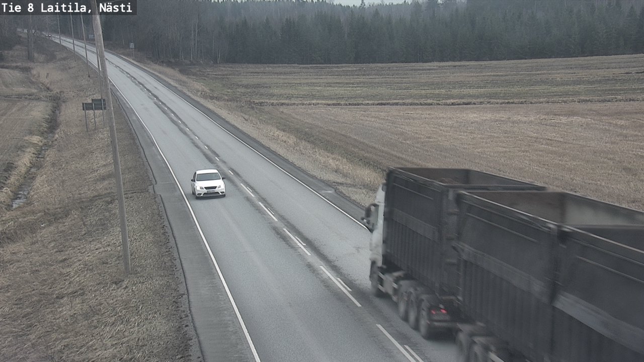 Weather Camera Image Road 8  Laitila, Nästi, Laitila, Varsinais-Suomi