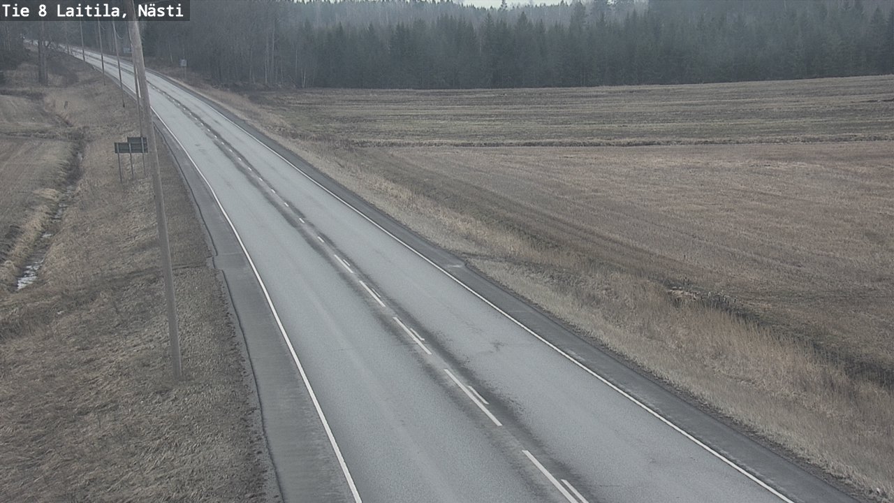 Weather Camera Image Road 8  Laitila, Nästi, Laitila, Varsinais-Suomi