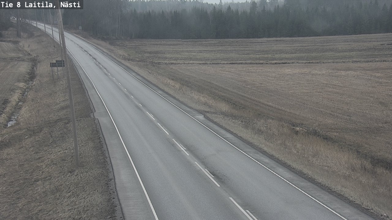 Weather Camera Image Road 8  Laitila, Nästi, Laitila, Varsinais-Suomi