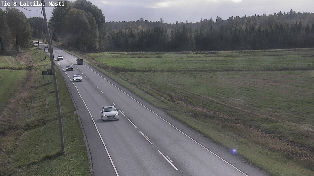 Weather Camera Image Väg 8  Letala, Nästi, Laitila, Varsinais-Suomi