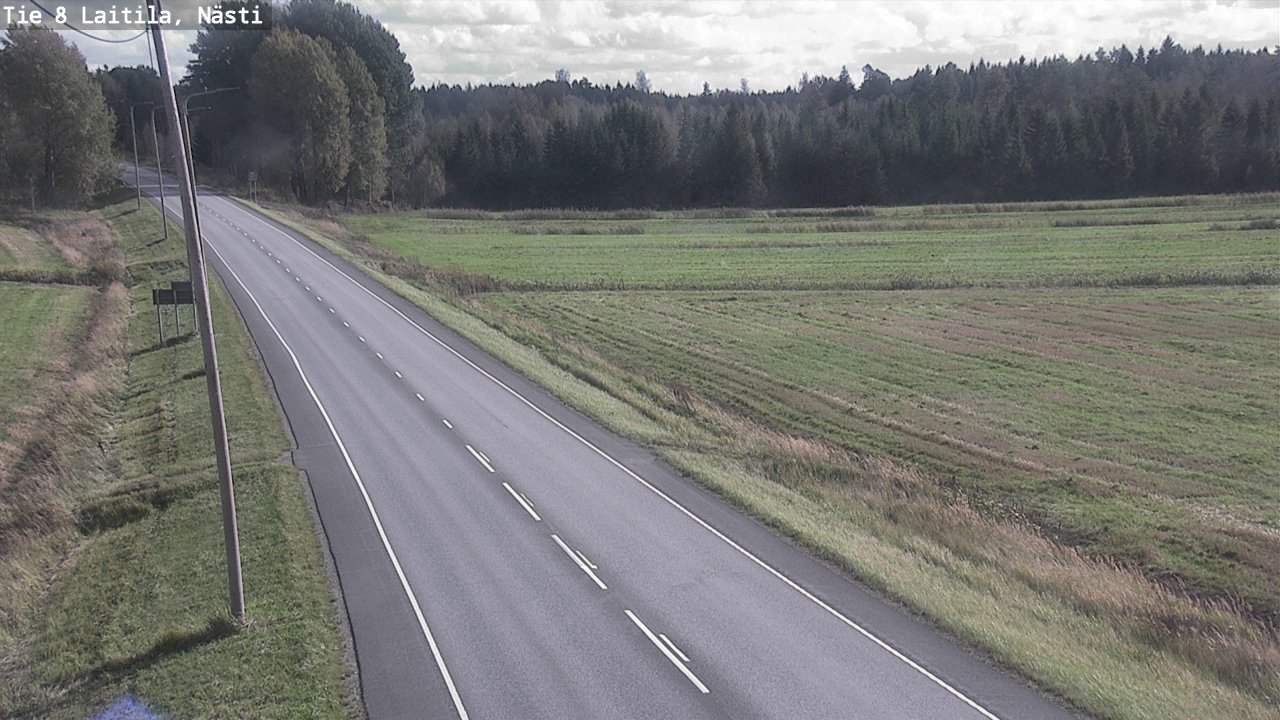 Weather Camera Image Road 8  Laitila, Nästi, Laitila, Varsinais-Suomi