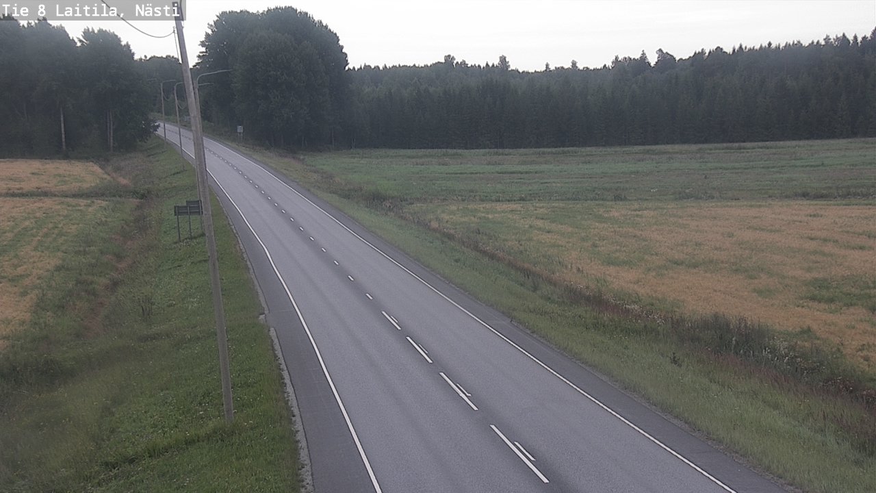 Weather Camera Image Väg 8  Letala, Nästi, Laitila, Varsinais-Suomi