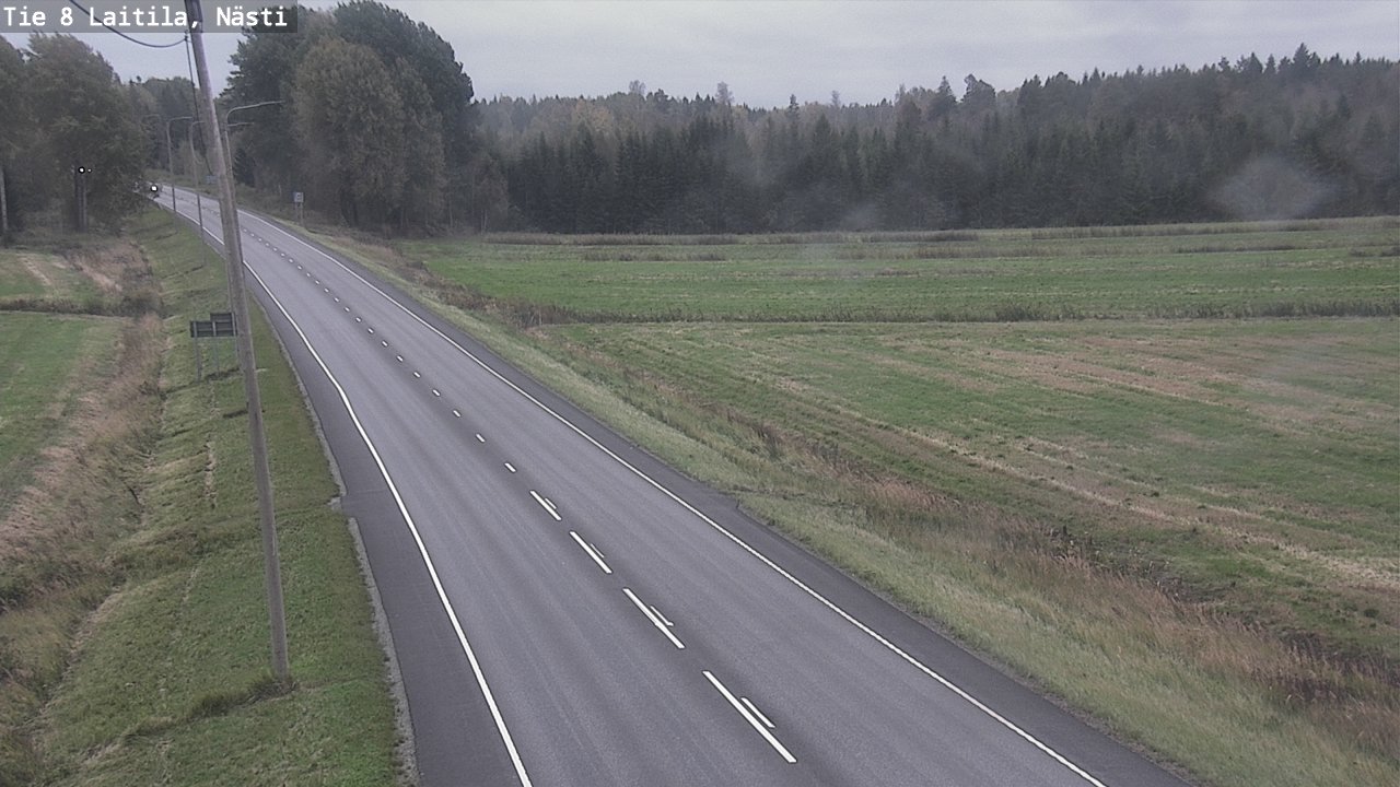 Weather Camera Image Väg 8  Letala, Nästi, Laitila, Varsinais-Suomi