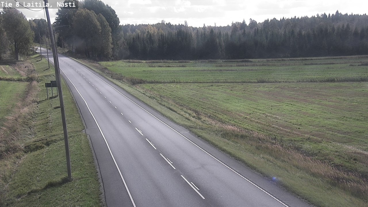 Weather Camera Image Road 8  Laitila, Nästi, Laitila, Varsinais-Suomi