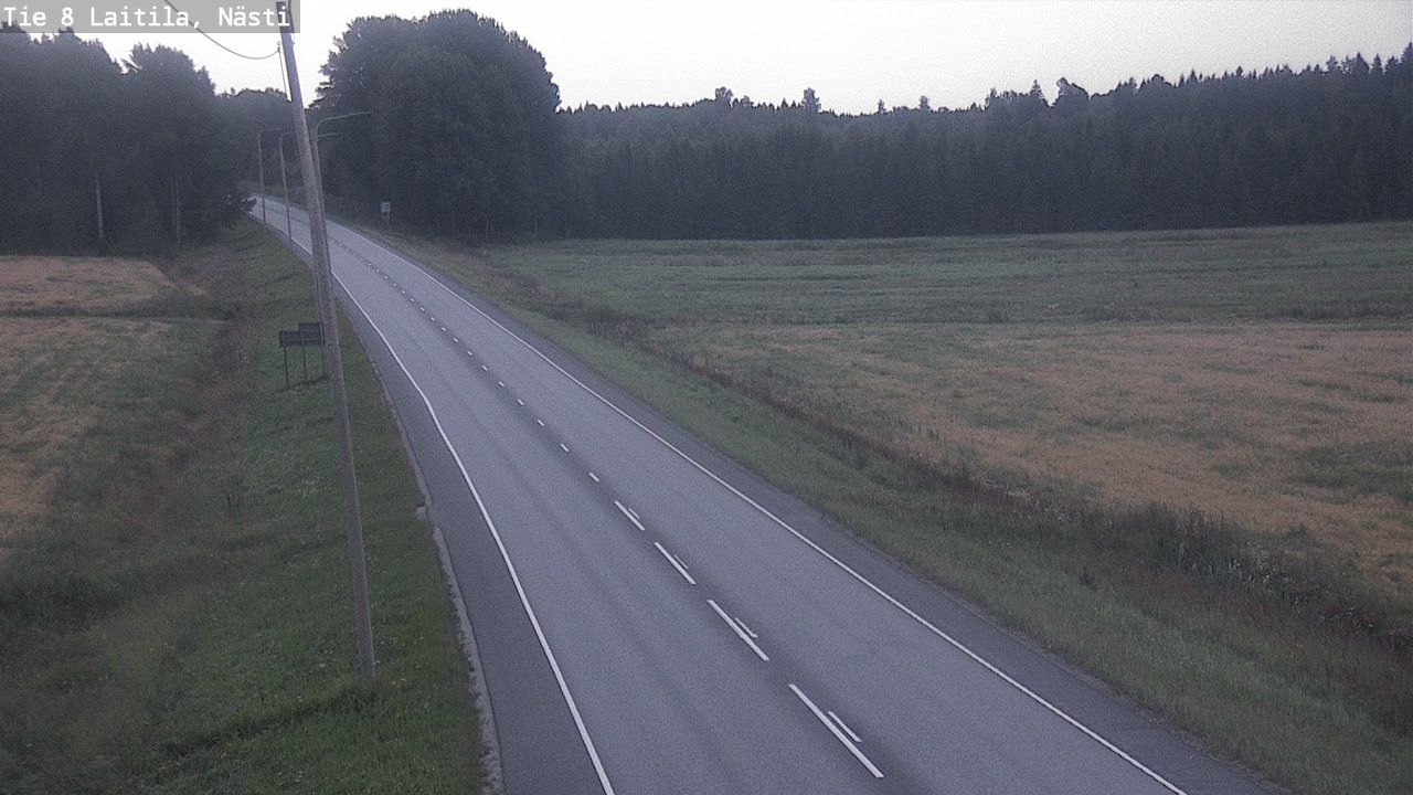 Weather Camera Image Road 8 Laitila, Nästi, Laitila, Varsinais-Suomi