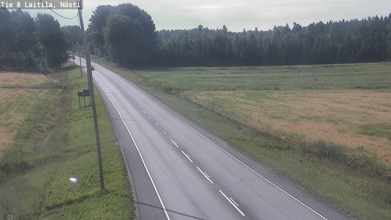 Weather Camera Image Väg 8  Letala, Nästi, Laitila, Varsinais-Suomi
