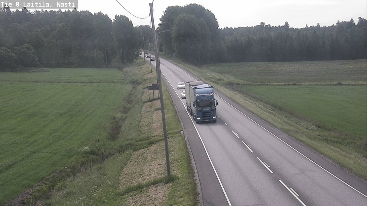 Weather Camera Image Väg 8  Letala, Nästi, Laitila, Varsinais-Suomi
