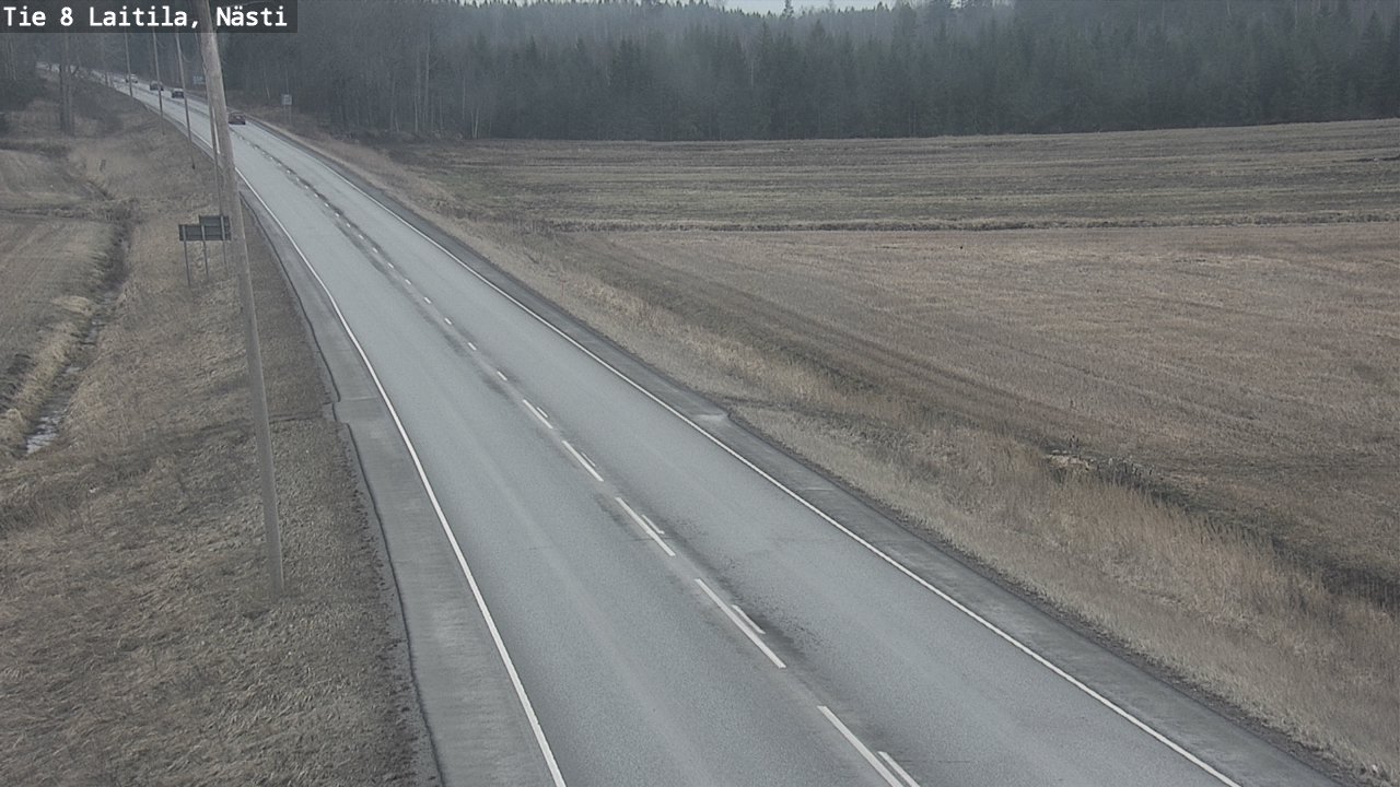 Weather Camera Image Road 8  Laitila, Nästi, Laitila, Varsinais-Suomi