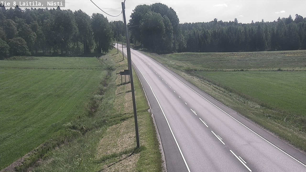 Weather Camera Image Väg 8  Letala, Nästi, Laitila, Varsinais-Suomi