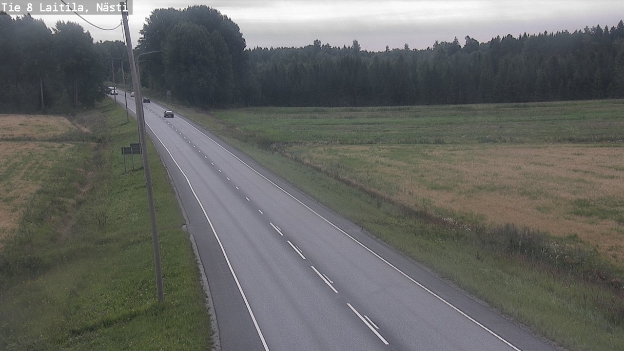 Weather Camera Image Väg 8  Letala, Nästi, Laitila, Varsinais-Suomi