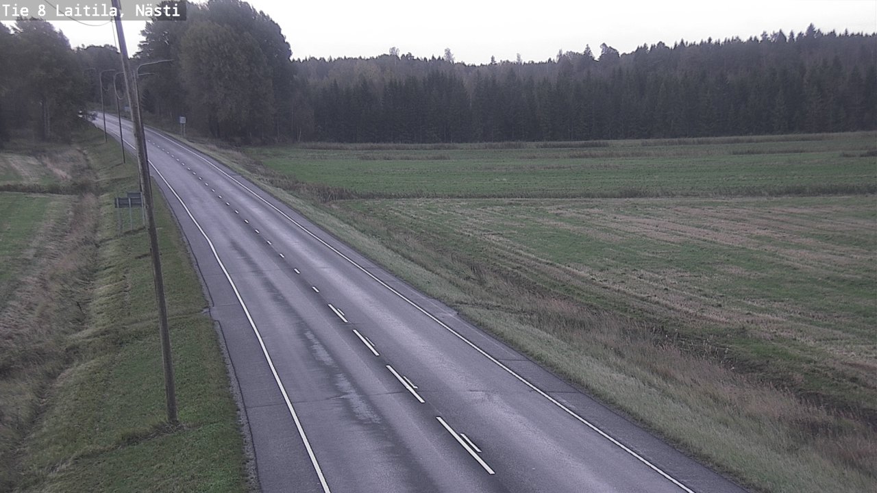 Weather Camera Image Väg 8  Letala, Nästi, Laitila, Varsinais-Suomi