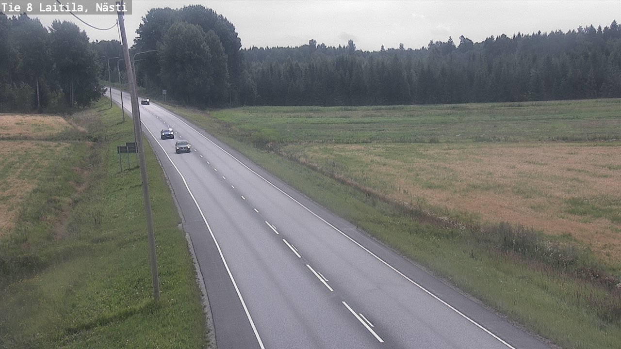 Weather Camera Image Väg 8  Letala, Nästi, Laitila, Varsinais-Suomi