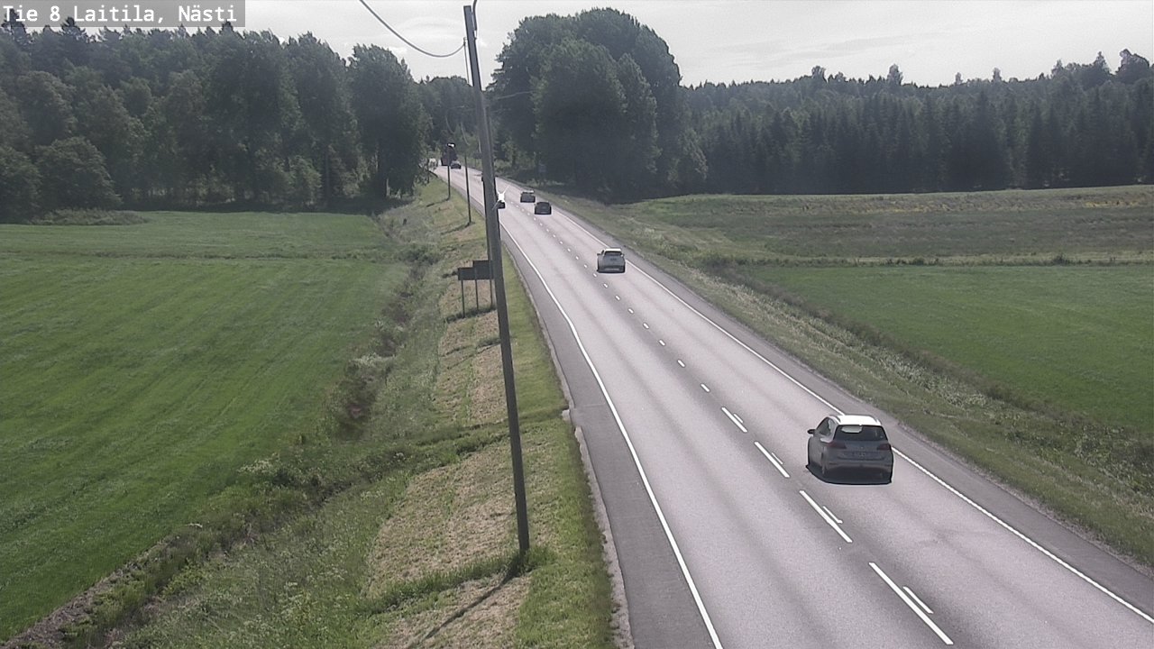 Weather Camera Image Väg 8  Letala, Nästi, Laitila, Varsinais-Suomi
