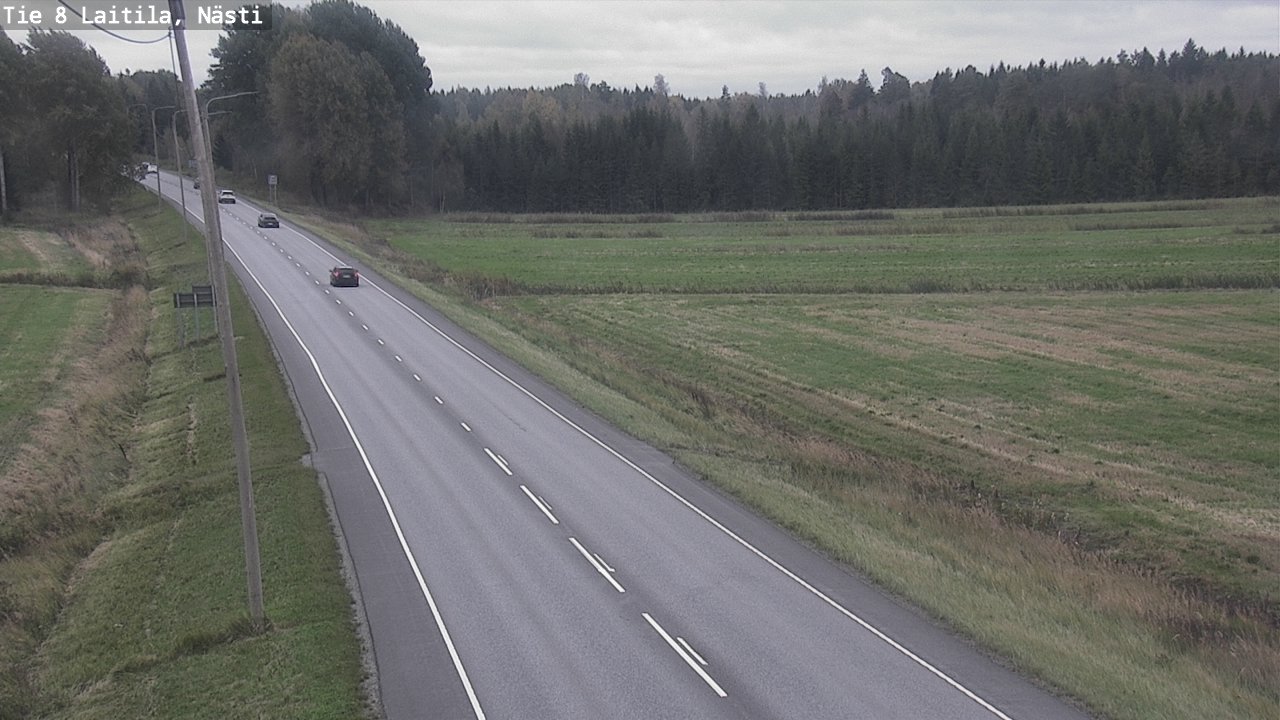Weather Camera Image Väg 8  Letala, Nästi, Laitila, Varsinais-Suomi