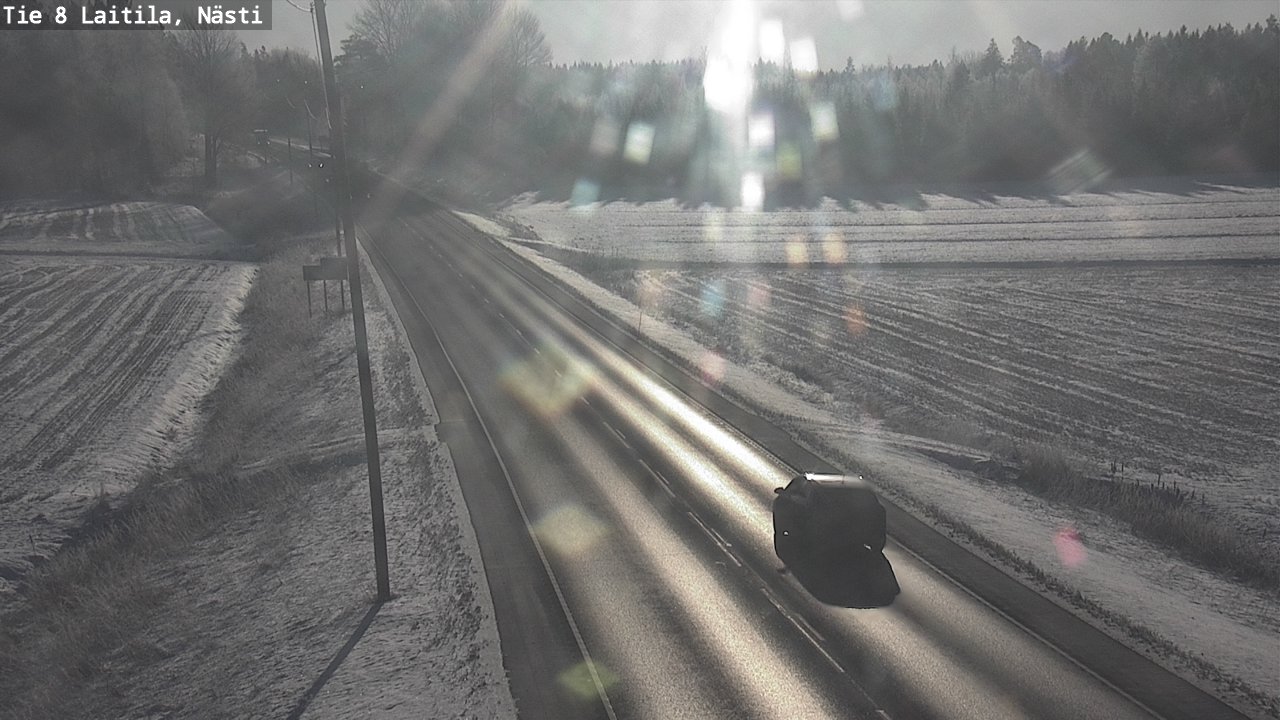 Weather Camera Image Road 8  Laitila, Nästi, Laitila, Varsinais-Suomi