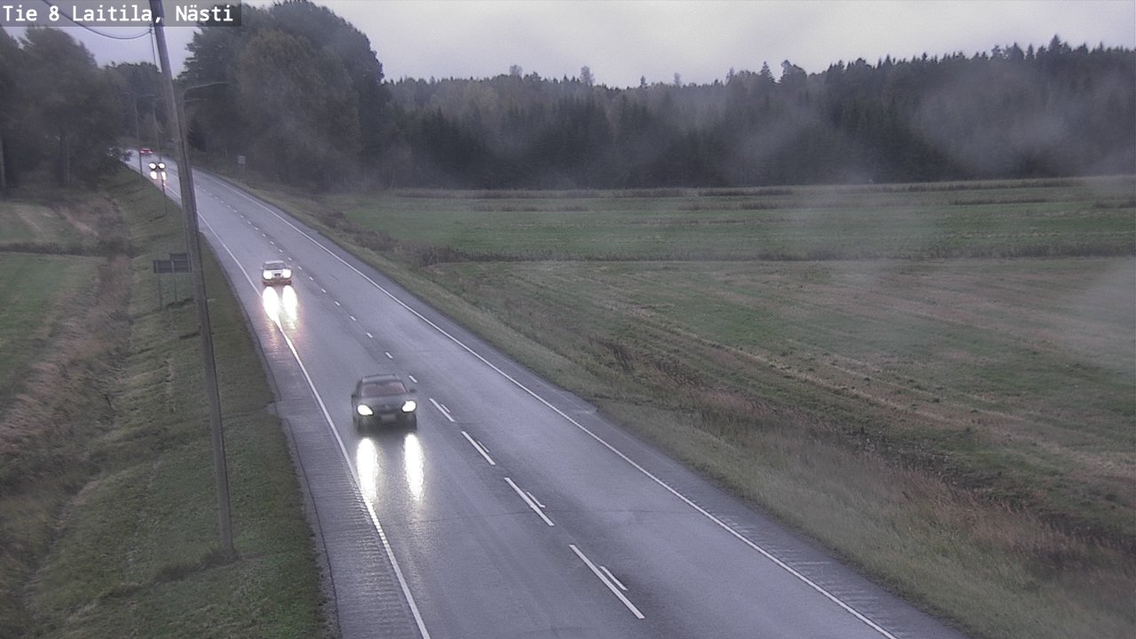 Weather Camera Image Väg 8  Letala, Nästi, Laitila, Varsinais-Suomi