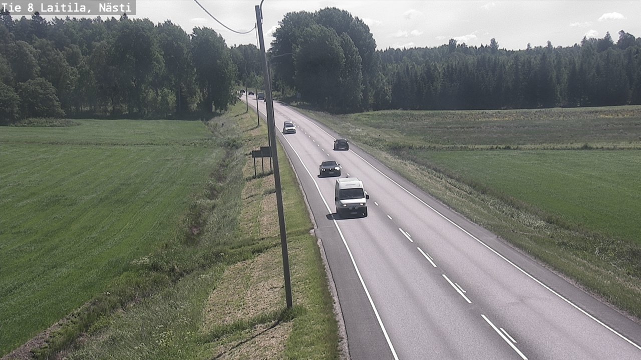 Weather Camera Image Väg 8  Letala, Nästi, Laitila, Varsinais-Suomi