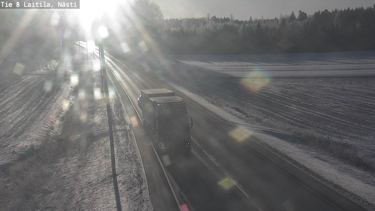 Weather Camera Image Road 8  Laitila, Nästi, Laitila, Varsinais-Suomi