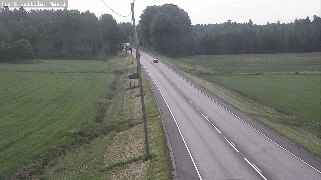 Weather Camera Image Väg 8  Letala, Nästi, Laitila, Varsinais-Suomi