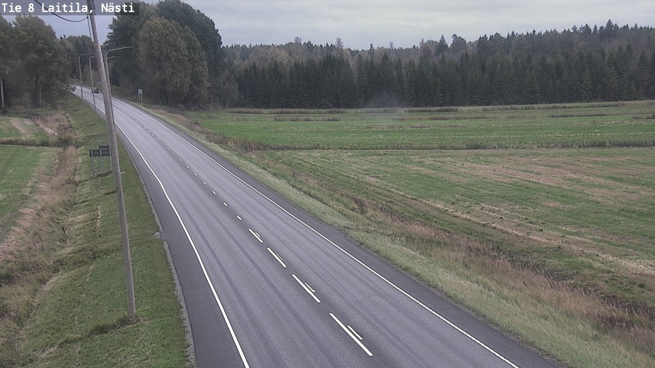 Weather Camera Image Väg 8  Letala, Nästi, Laitila, Varsinais-Suomi
