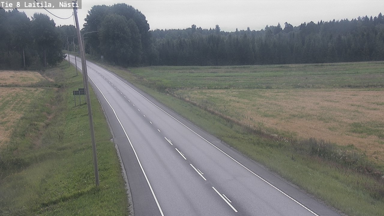 Weather Camera Image Väg 8  Letala, Nästi, Laitila, Varsinais-Suomi