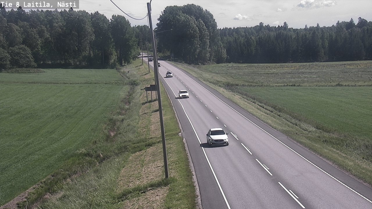 Weather Camera Image Väg 8  Letala, Nästi, Laitila, Varsinais-Suomi