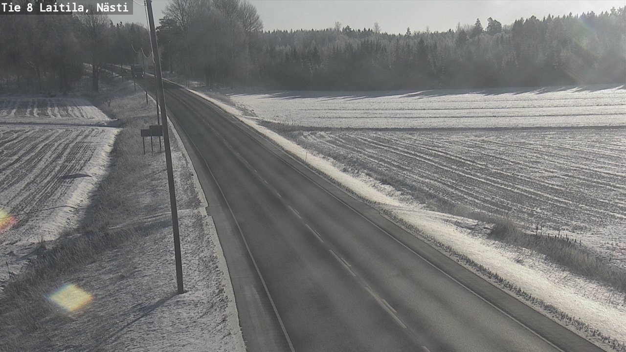 Weather Camera Image Road 8  Laitila, Nästi, Laitila, Varsinais-Suomi