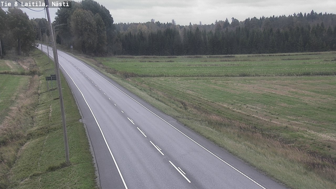 Weather Camera Image Väg 8  Letala, Nästi, Laitila, Varsinais-Suomi