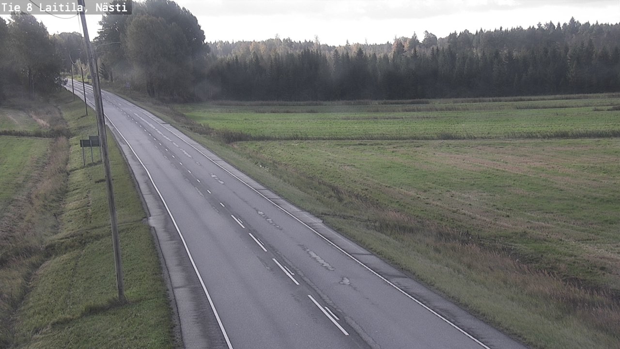 Weather Camera Image Väg 8  Letala, Nästi, Laitila, Varsinais-Suomi