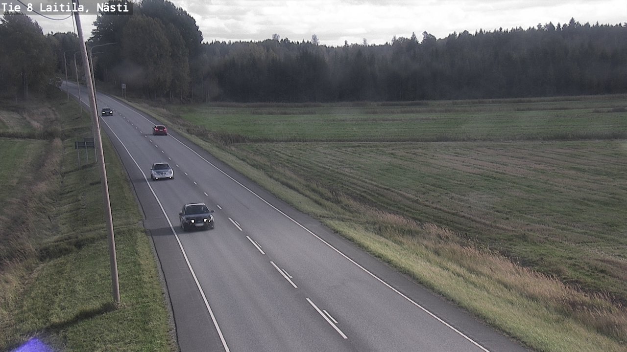 Weather Camera Image Road 8  Laitila, Nästi, Laitila, Varsinais-Suomi