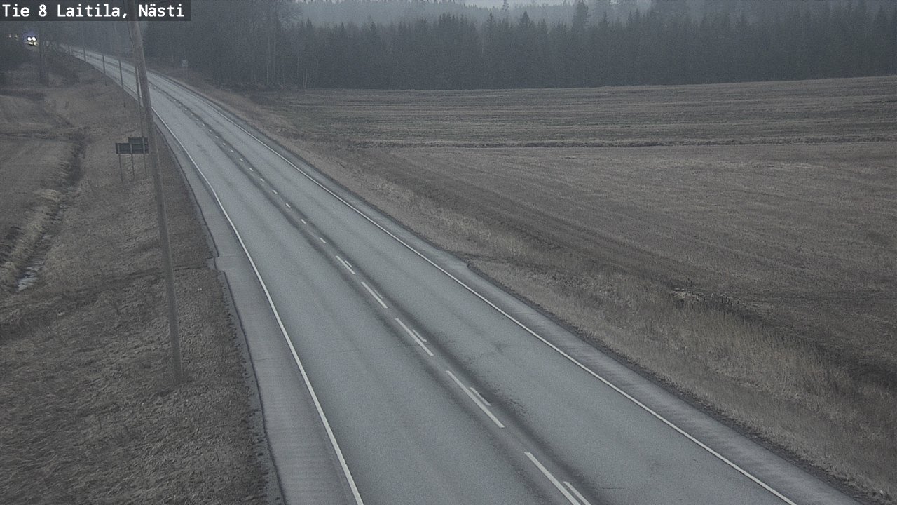 Weather Camera Image Road 8  Laitila, Nästi, Laitila, Varsinais-Suomi