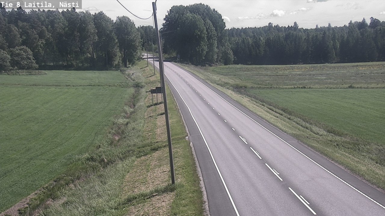 Weather Camera Image Väg 8  Letala, Nästi, Laitila, Varsinais-Suomi