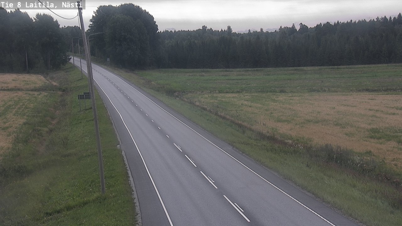 Weather Camera Image Väg 8  Letala, Nästi, Laitila, Varsinais-Suomi