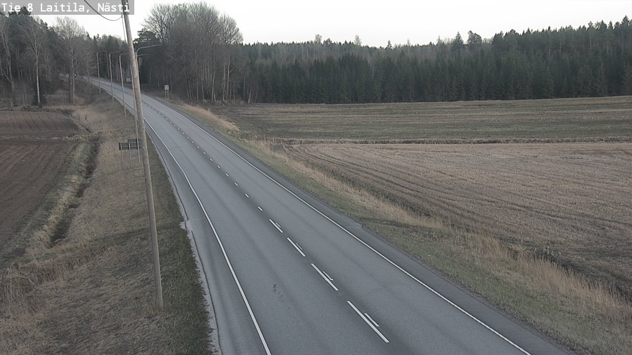 Weather Camera Image Road 8  Laitila, Nästi, Laitila, Varsinais-Suomi