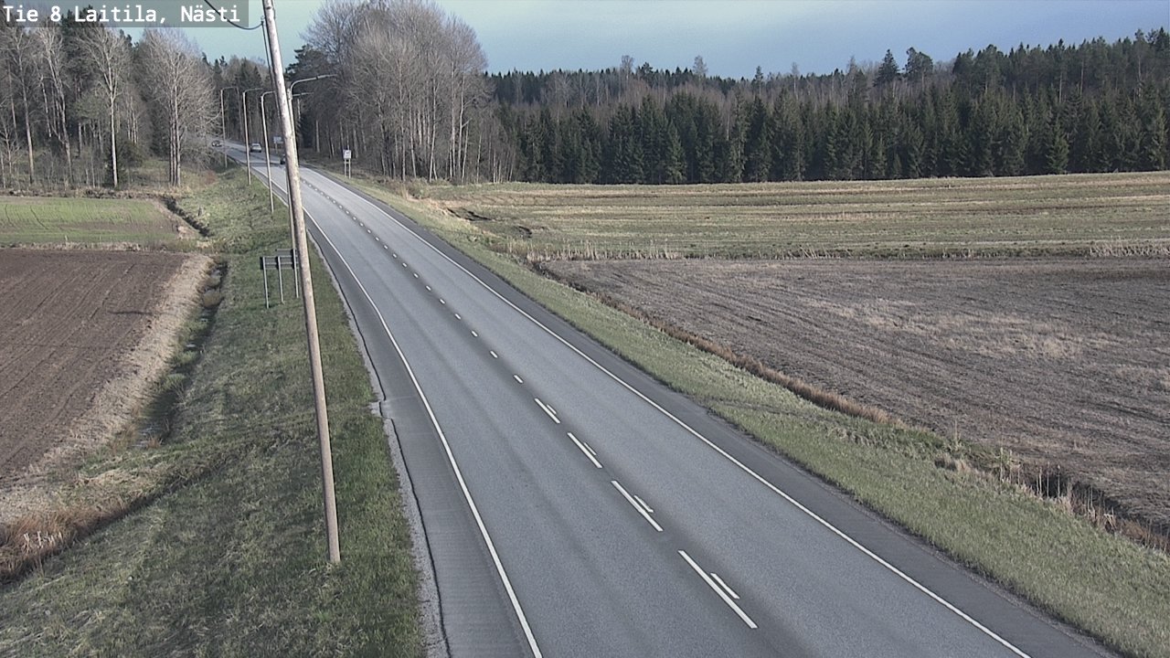 Weather Camera Image Väg 8  Letala, Nästi, Laitila, Varsinais-Suomi