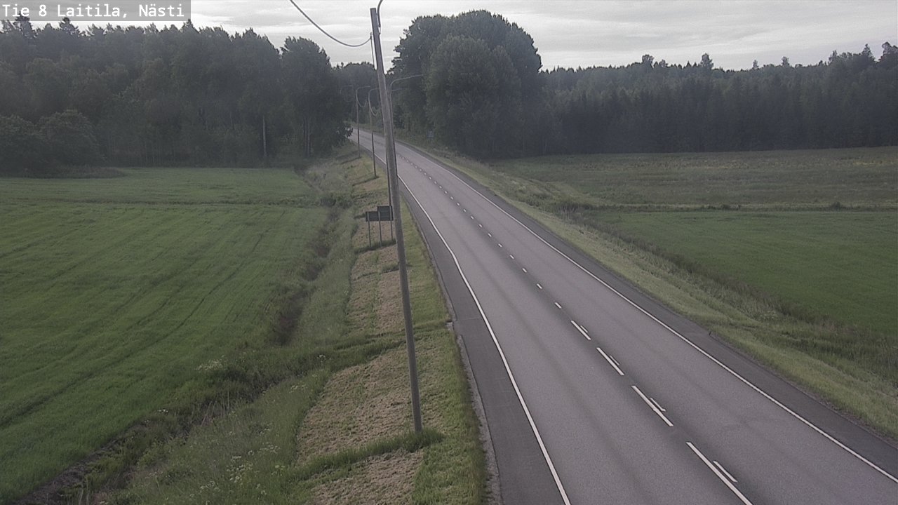Weather Camera Image Väg 8  Letala, Nästi, Laitila, Varsinais-Suomi