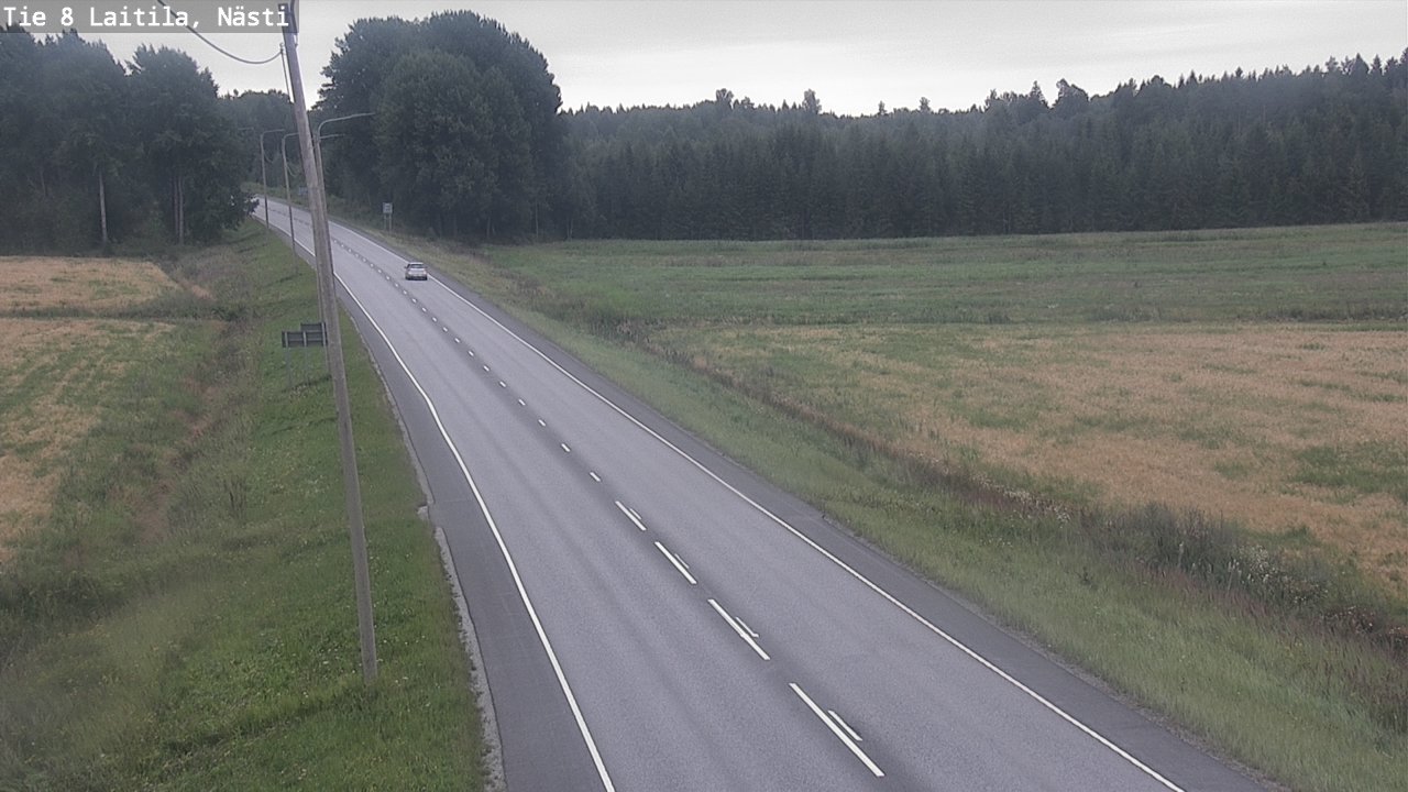 Weather Camera Image Väg 8  Letala, Nästi, Laitila, Varsinais-Suomi