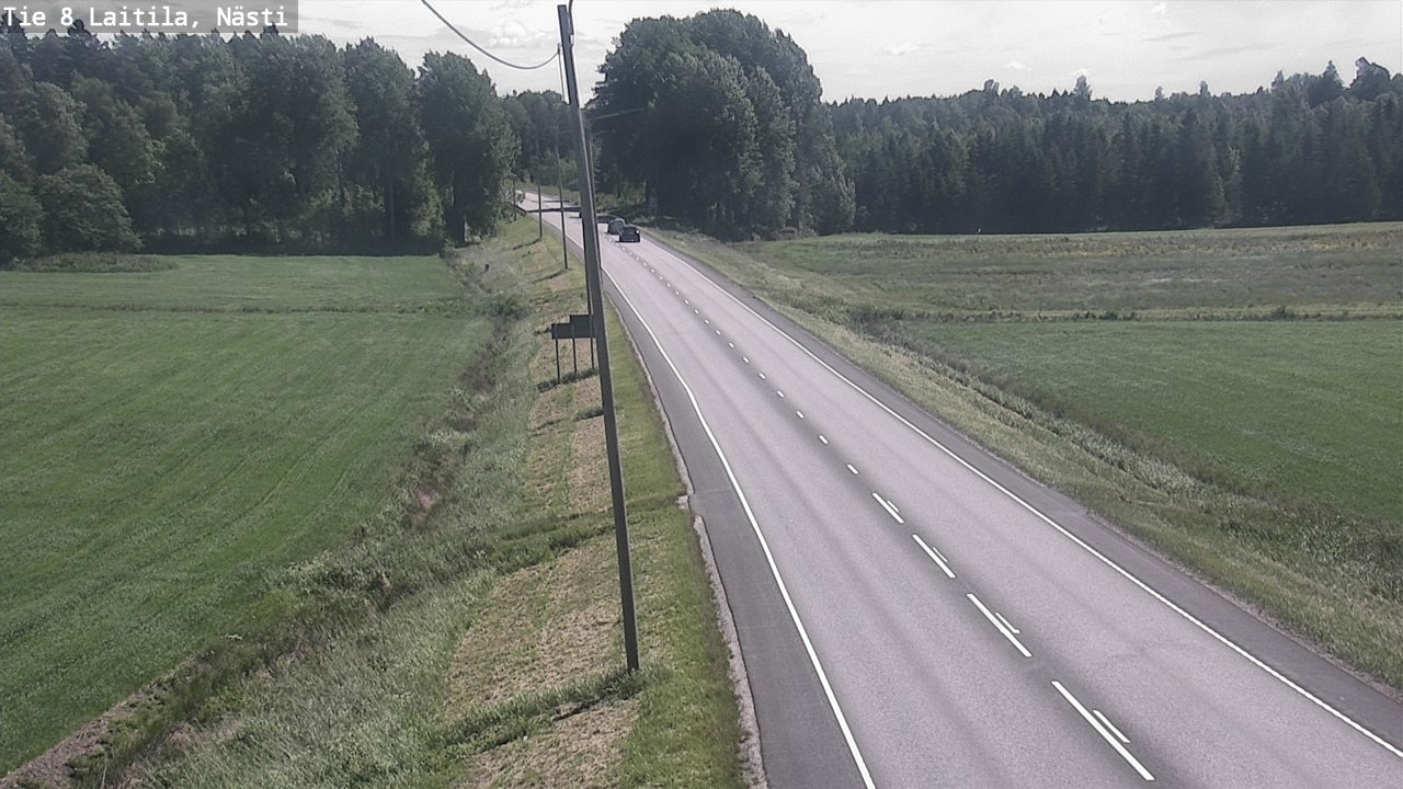 Weather Camera Image Väg 8  Letala, Nästi, Laitila, Varsinais-Suomi