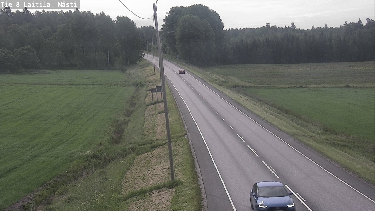 Weather Camera Image Väg 8  Letala, Nästi, Laitila, Varsinais-Suomi