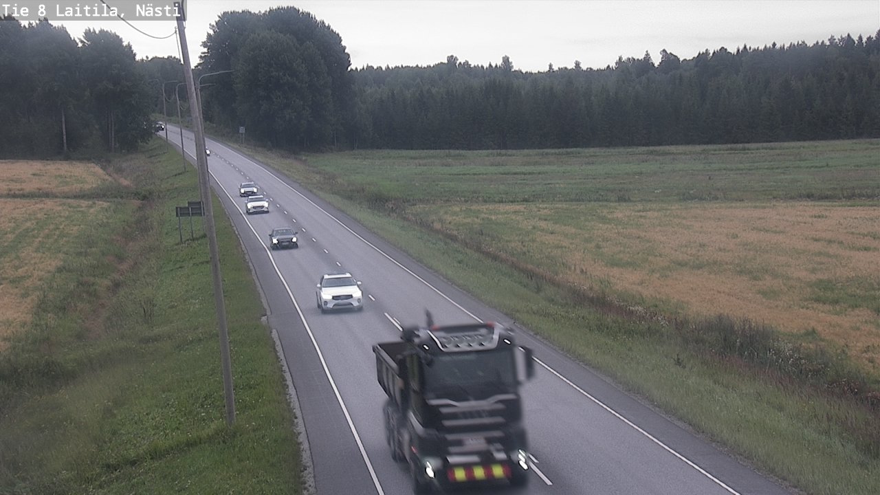 Weather Camera Image Väg 8  Letala, Nästi, Laitila, Varsinais-Suomi