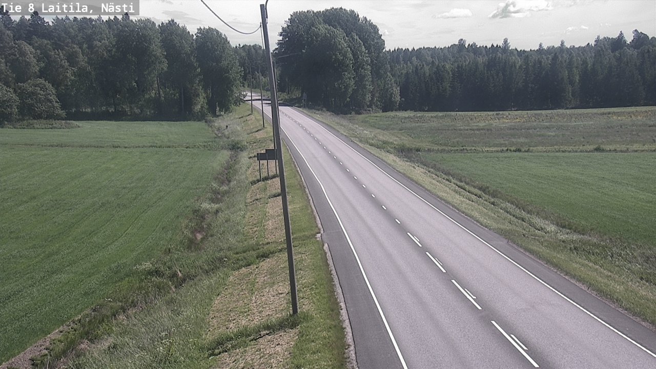 Weather Camera Image Väg 8  Letala, Nästi, Laitila, Varsinais-Suomi