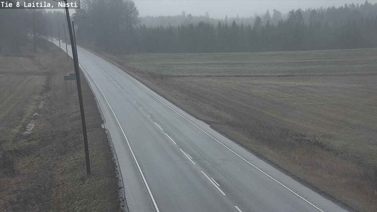 Weather Camera Image Väg 8 Letala, Nästi, Laitila, Varsinais-Suomi