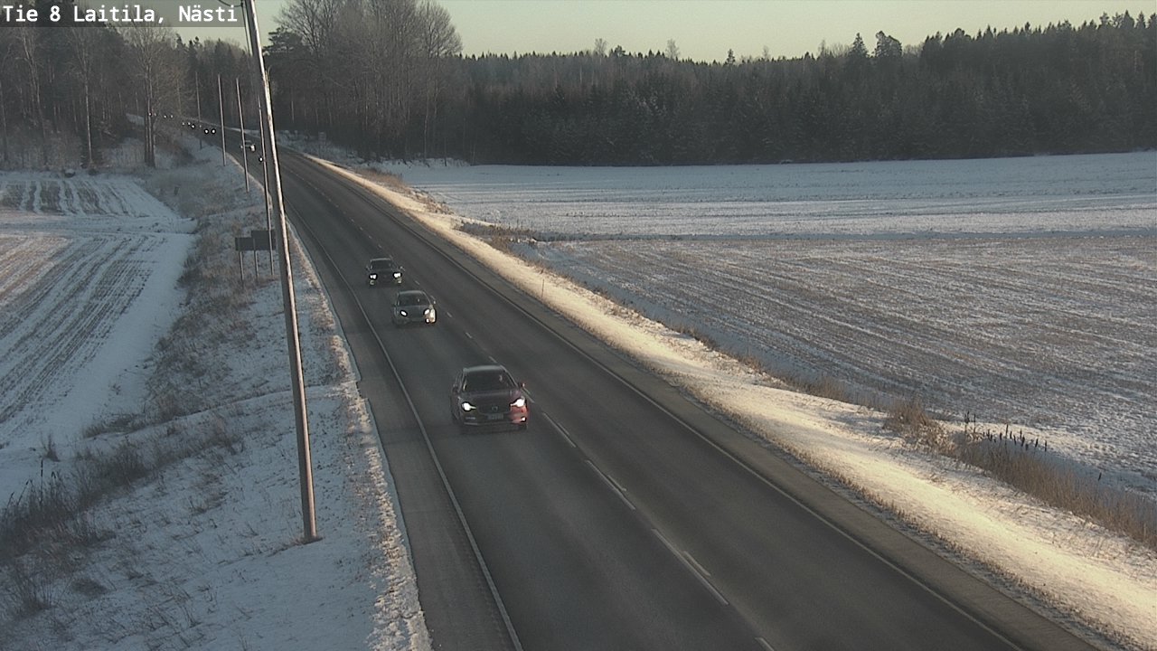 Weather Camera Image Road 8  Laitila, Nästi, Laitila, Varsinais-Suomi